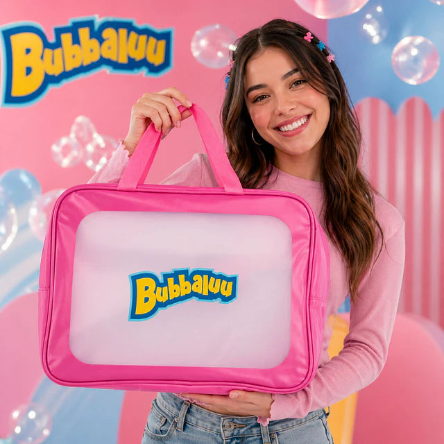 Bolso Multiuso Bubbaluu Transparente con Asa - Rosado 1947
