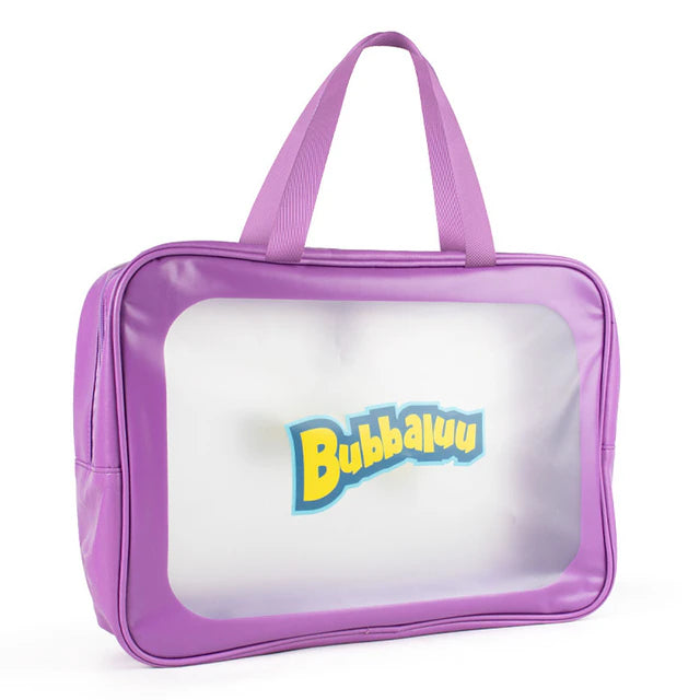 Bolso Multiuso Bubbaluu Transparente con Asa - Morado 1946
