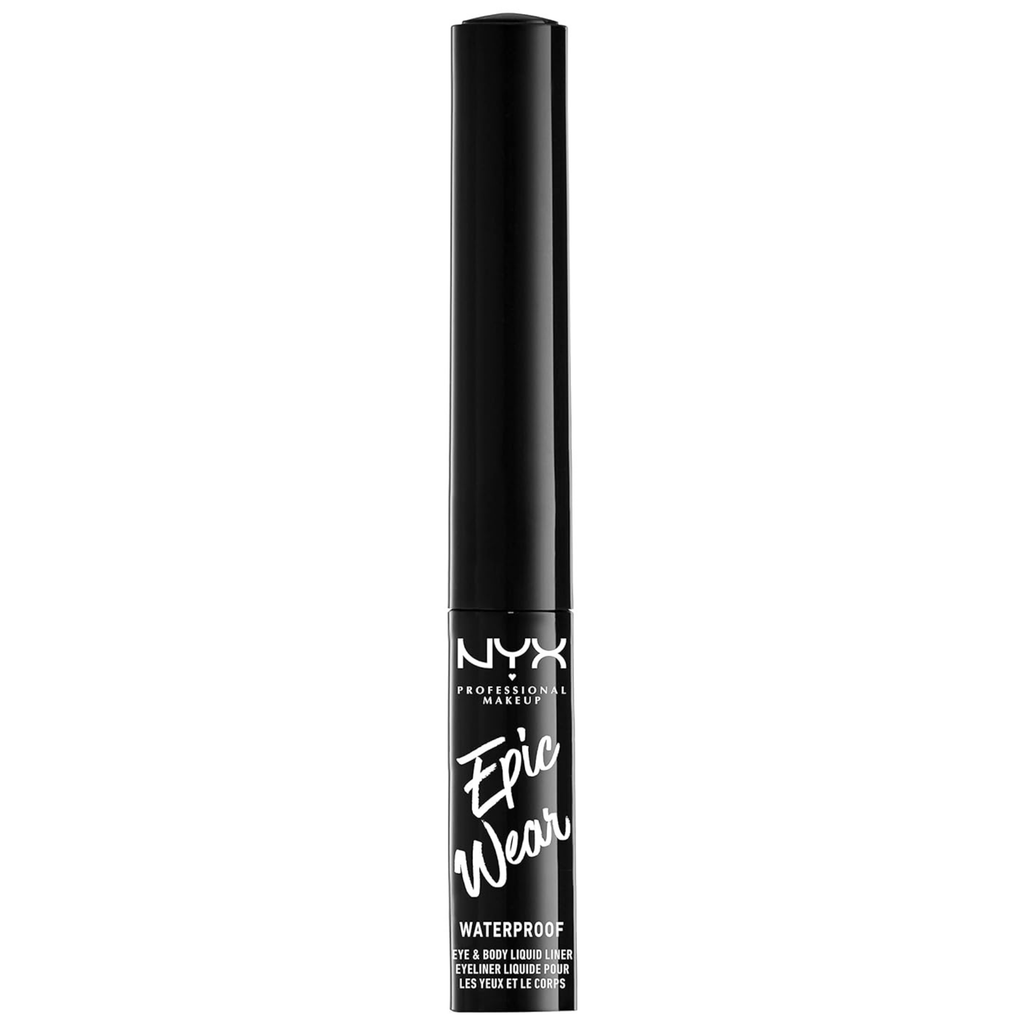 Delineador Liquido Epic Wear NYX Metalico waterproof - 01 Black Metal NYX Cosmeticos-skincare