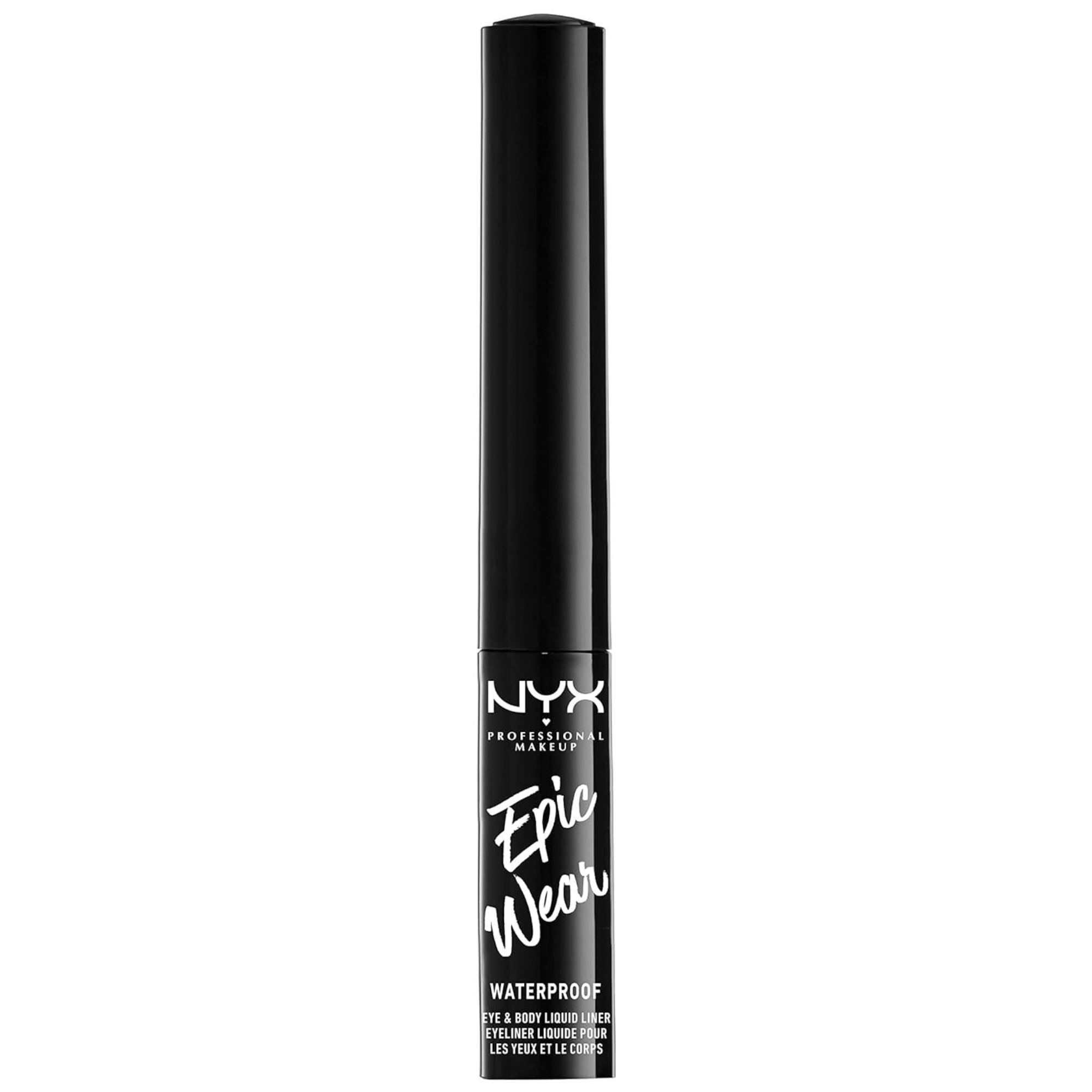 Delineador Liquido Epic Wear NYX Metalico waterproof - 01 Black Metal NYX Cosmeticos-skincare