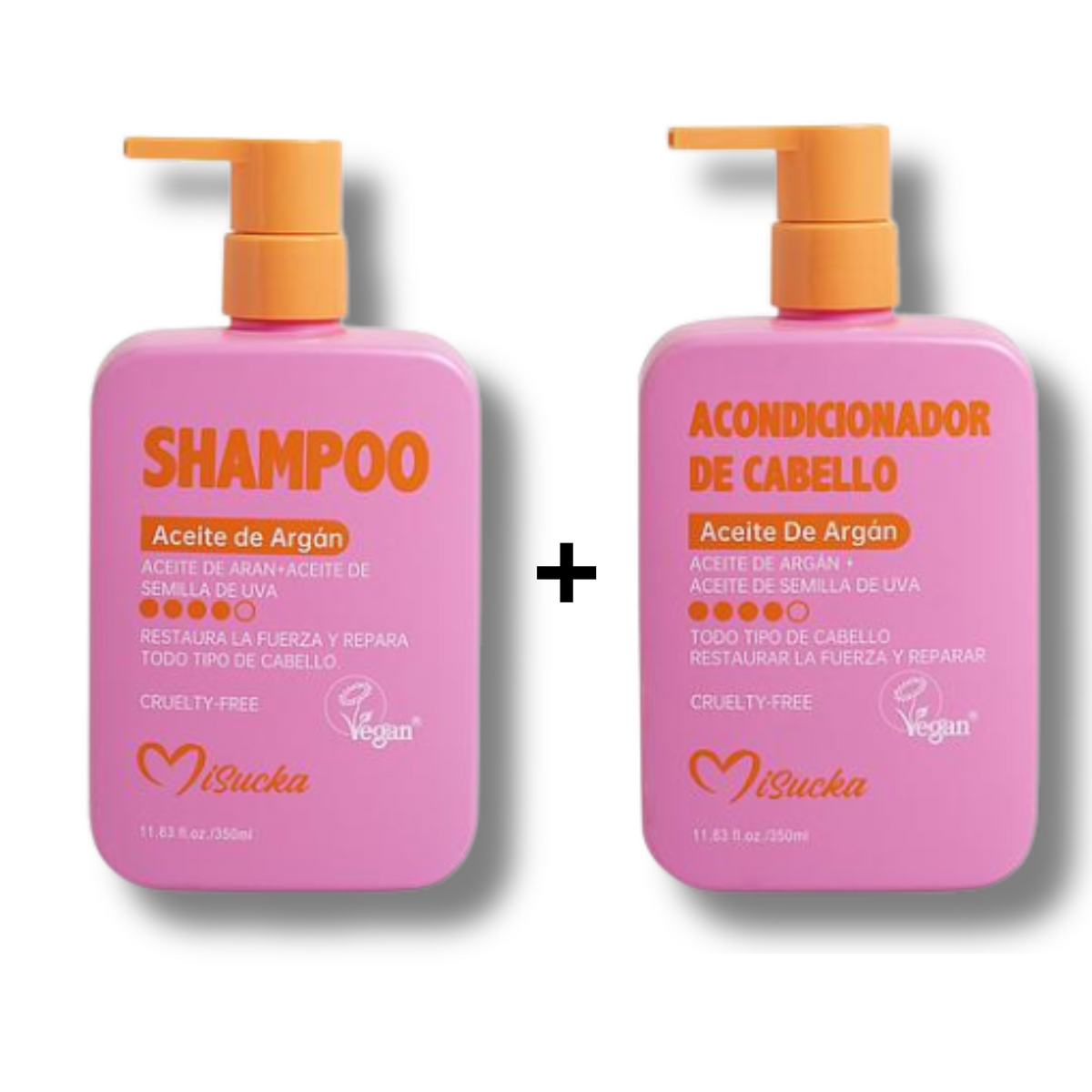 Pack Shampoo y Acondicionador MiSucka con Aceite de Argán - A21 MISUCKA Cosmeticos-skincare
