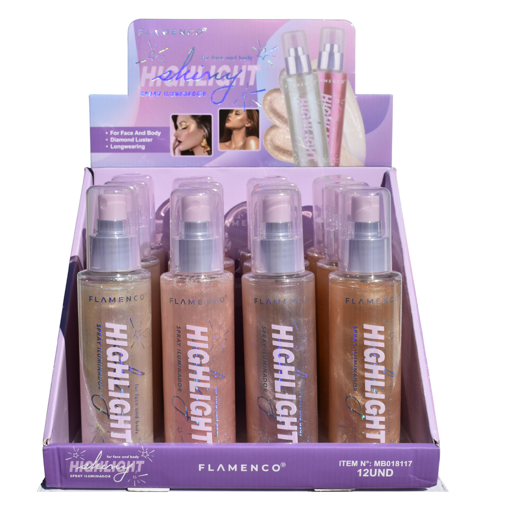 Brillo Iluminador en Spray Multifuncional Flamenco - MB018117 - 02 FLAMENCO Cosmeticos-skincare
