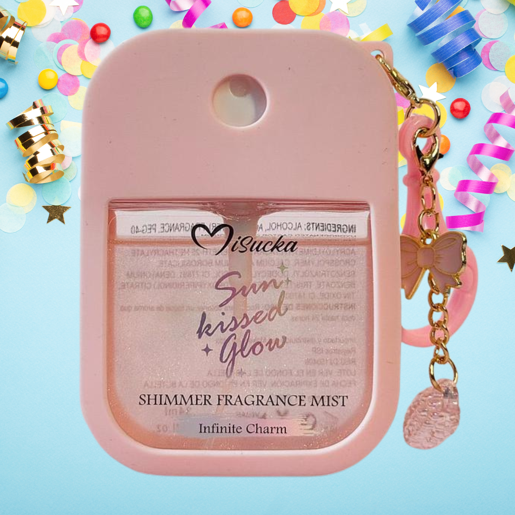 Body Mist Shimmer Misucka Colgante y Recargable 34Ml - Infinite Charm Bombshell MISUCKA Cosmeticos-skincare