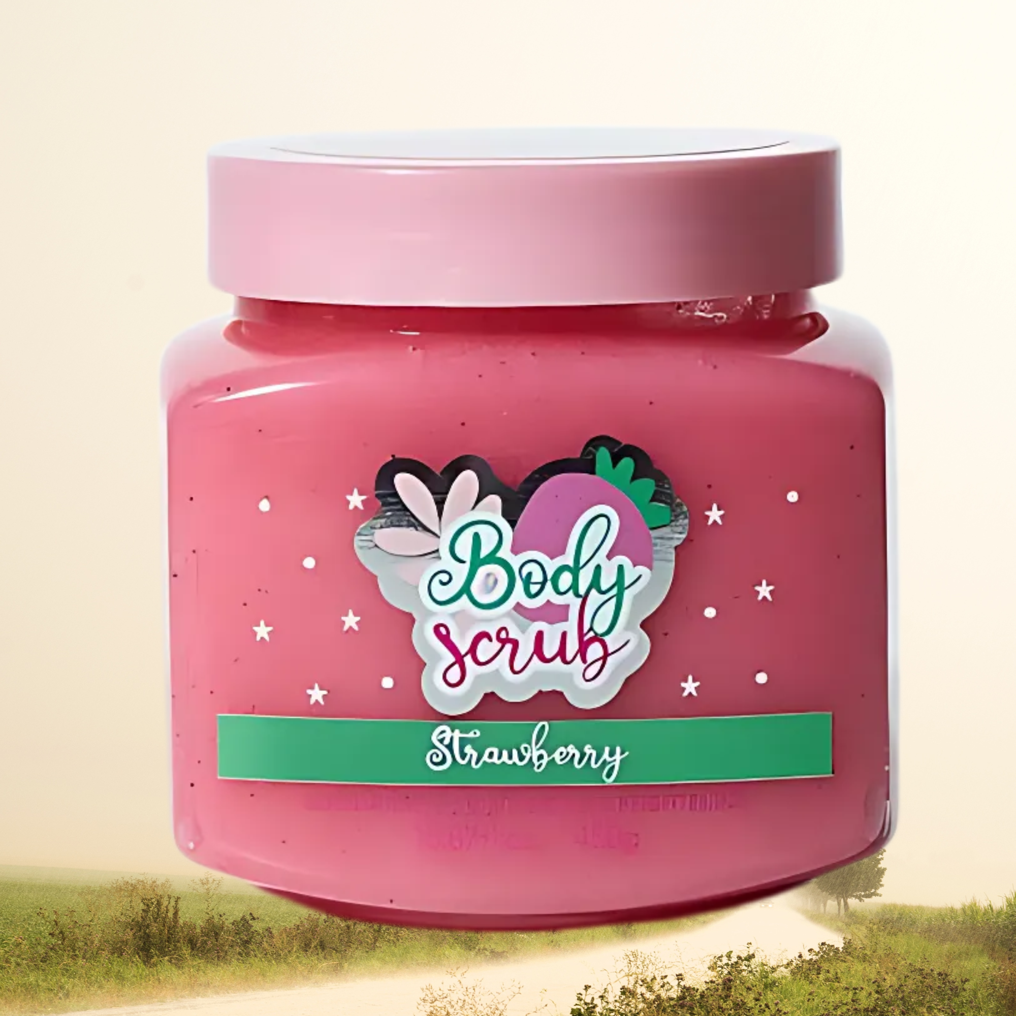 Exfoliante Hidratante e Iluminador Misucka 450g - Strawberry MISUCKA Cosmeticos-skincare