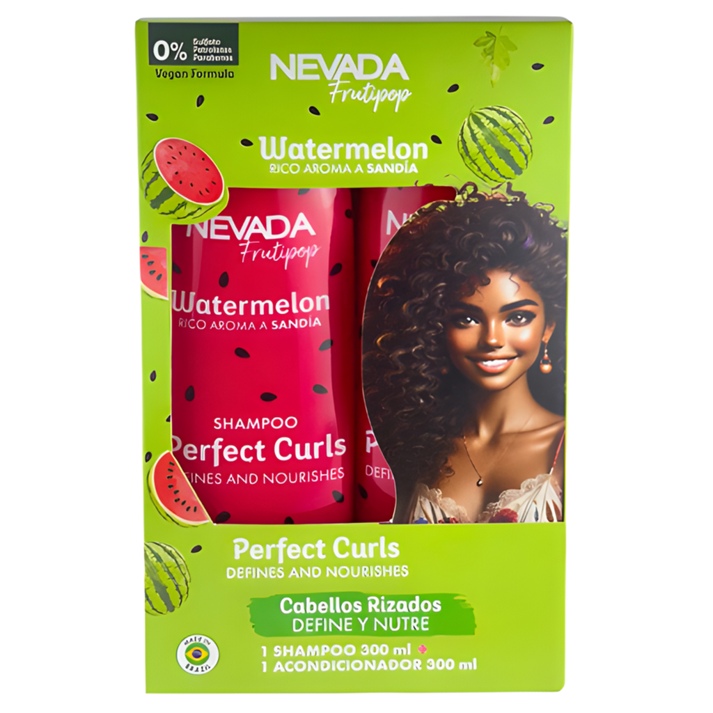 Pack Shampo y Acondicionador NEVADA Rizados Watermelon - 300 Ml NEVADA Cosmeticos-skincare
