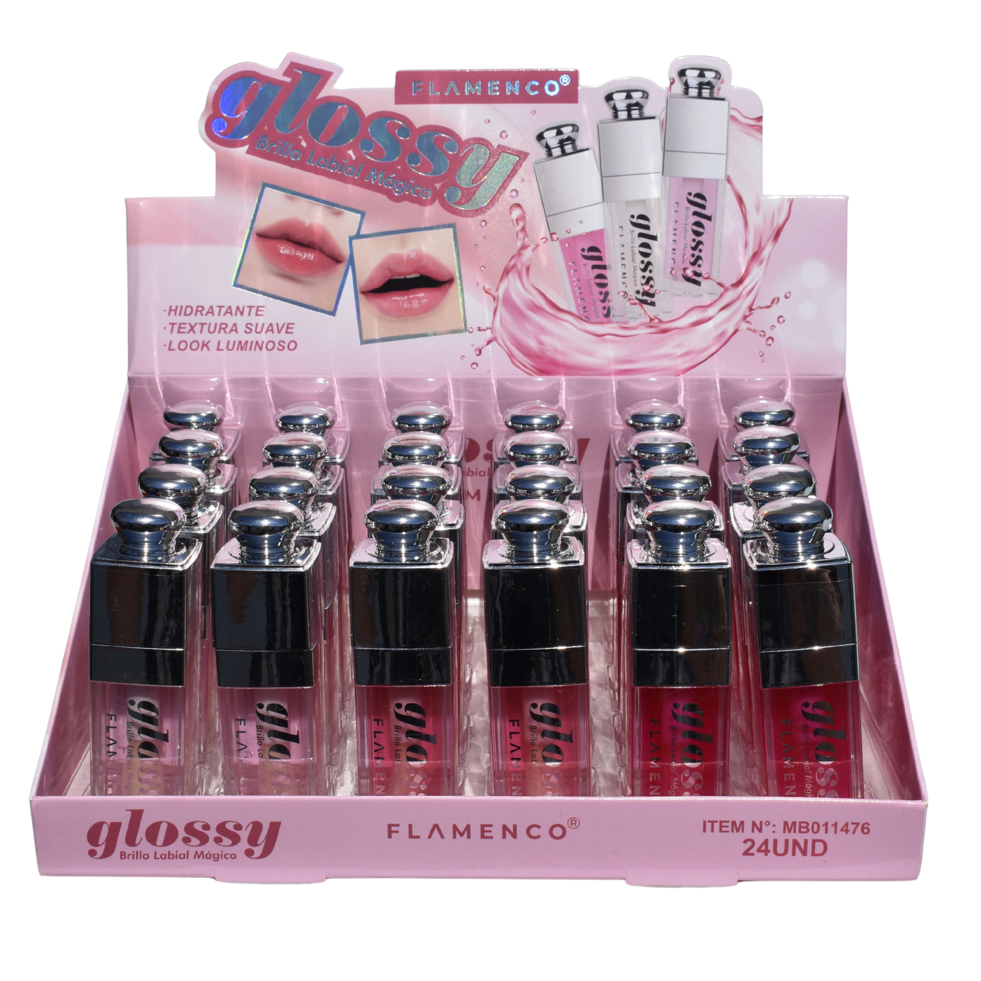 Brillo Labial Magico Flamenco Dupe de Dior MB011476 - 02 FLAMENCO Cosmeticos-skincare