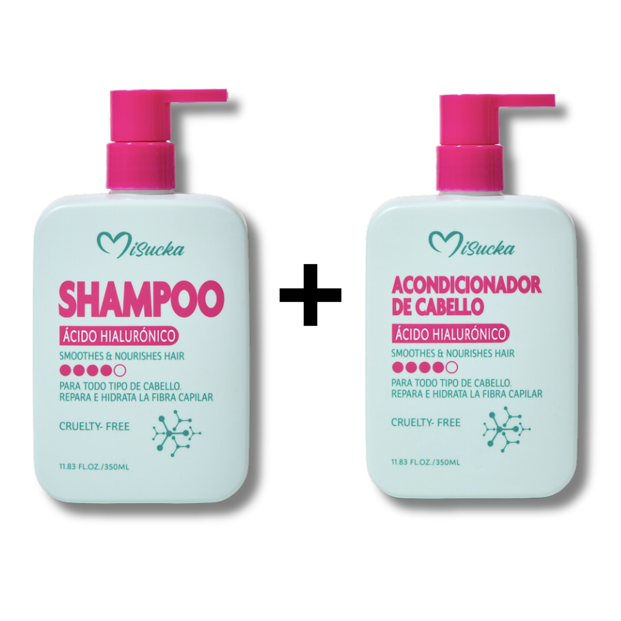 Pack Shampoo y Acondicionador MiSucka con Ácido Hialurónico MISUCKA Cosmeticos-skincare