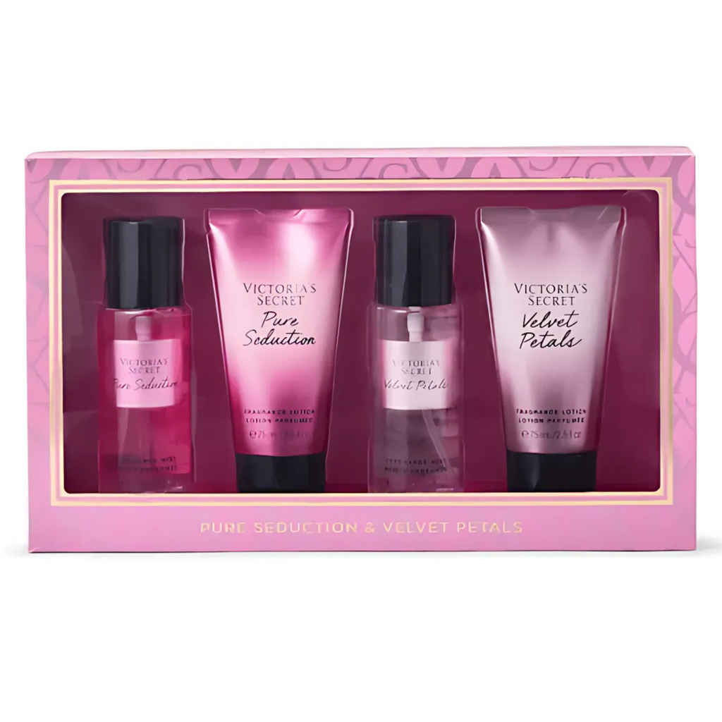Set de Regalo Duo Pure Seduction y Duo Velvet Petals - 4 Piezas VICTORIAS SECRET Cosmeticos-skincare
