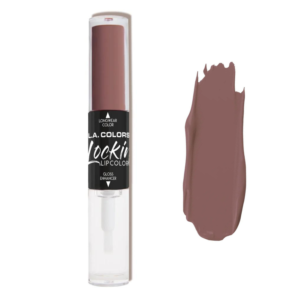 Labial Lockin Duo de Larga Duración Matte, Incluye Brillo - 368 Provocative L.A. COLORS Cosmeticos-skincare