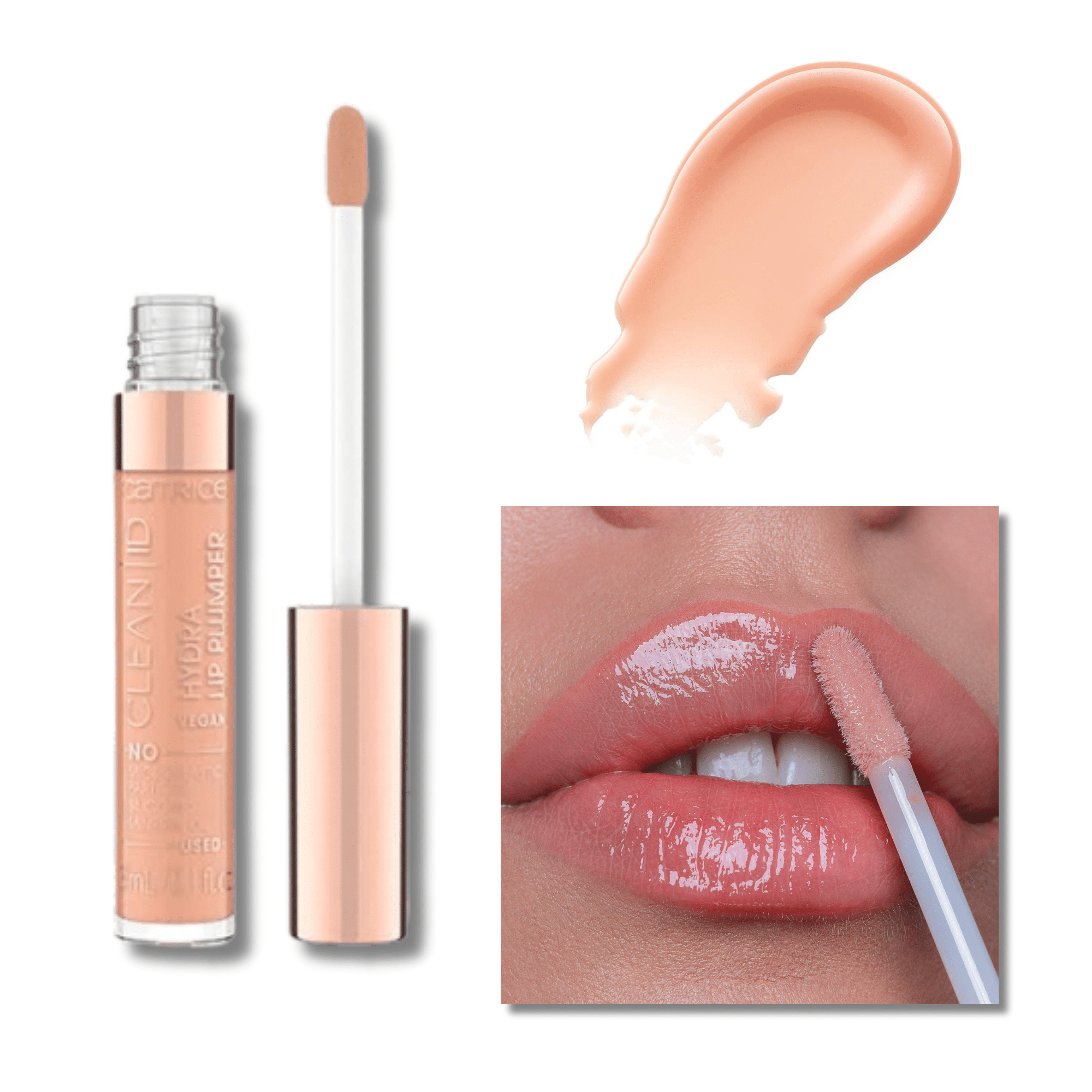 LABIAL HYDRA LIP VOLUMINIZADOR CATRICE BRILLO - 020 CATRICE Cosmeticos-skincare