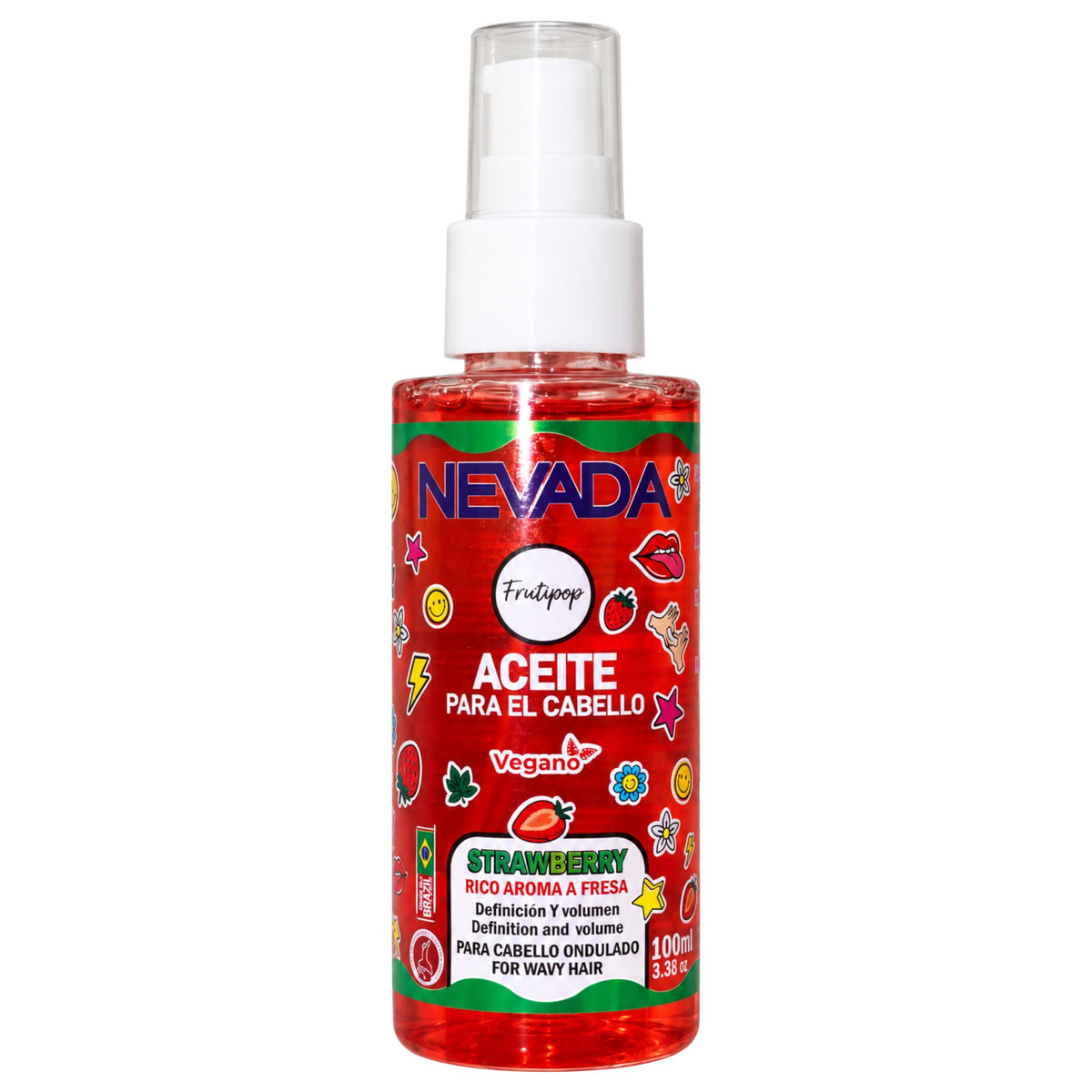 Aceite Capilar Nevada Frutipop - Strawberry 100 ml