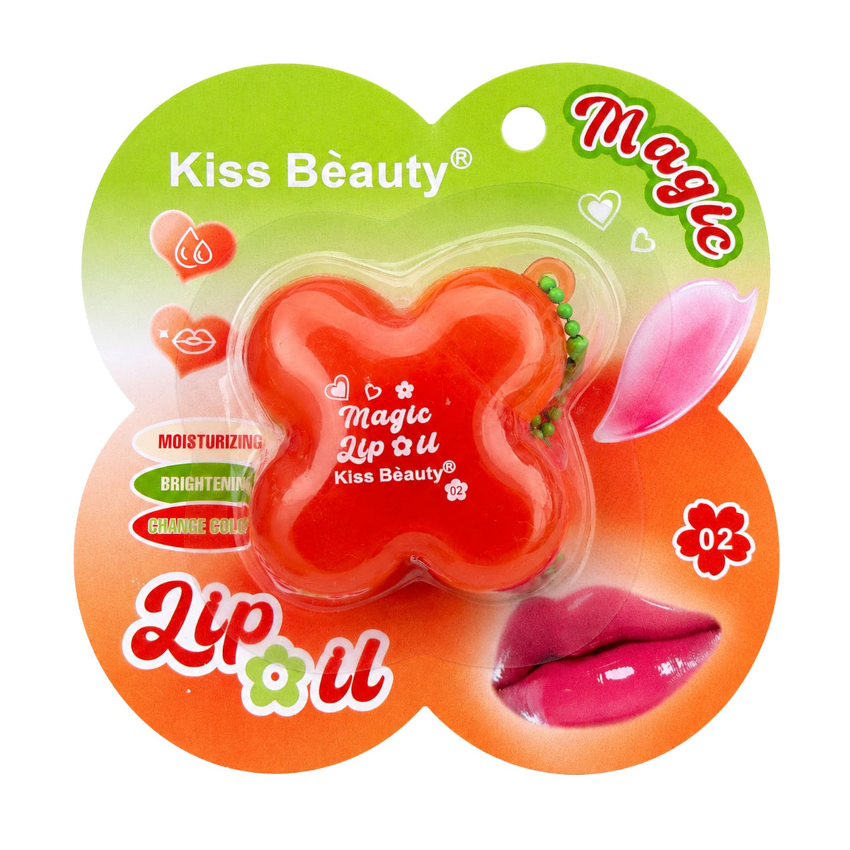 Aceite Labial Mágico Kiss Beauty 9824 - Tono 2