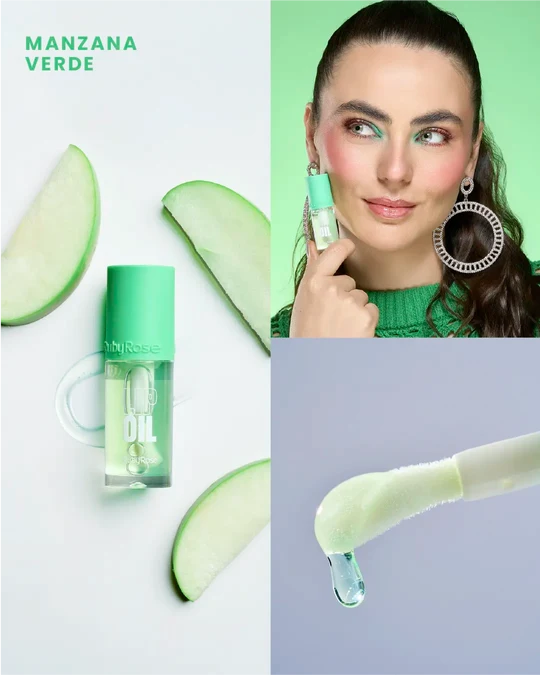 Aceite Labial Ruby Rose Lip Oil 8221 - MANZANA VERDE