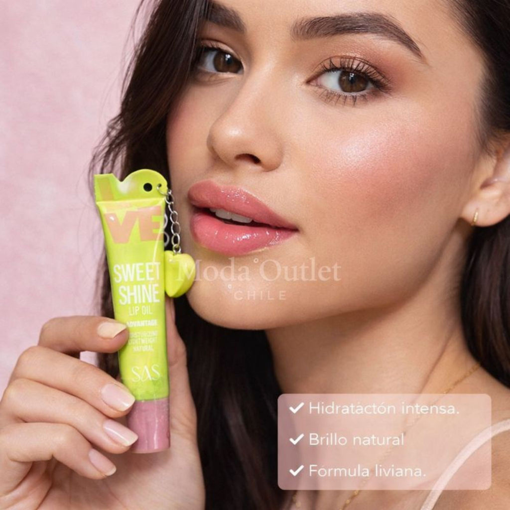 Aceite Labial LOVE Sweet Shine SAS Cosmetics - SLG011 - Tono 05