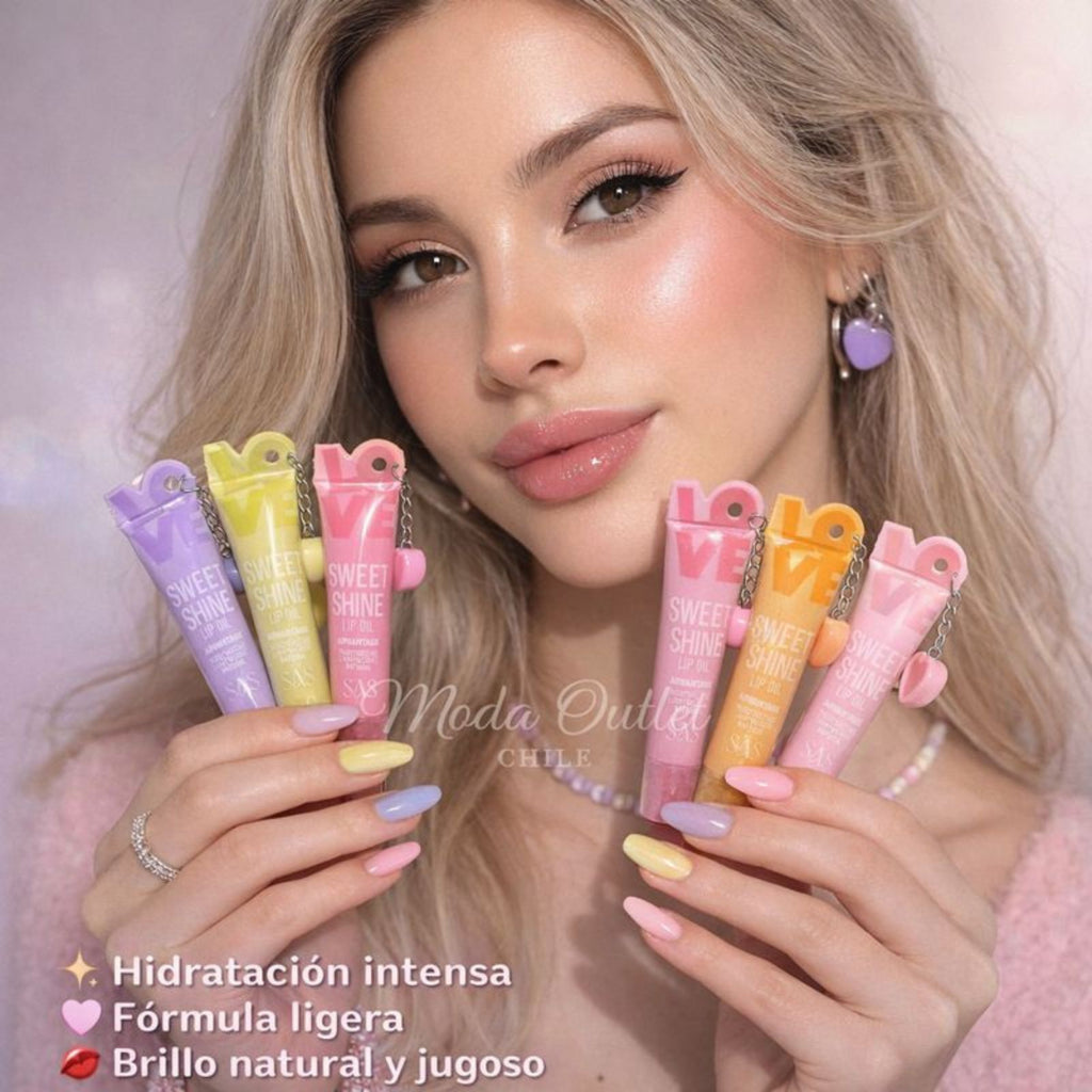Aceite Labial LOVE Sweet Shine SAS Cosmetics - SLG011 - Tono 01