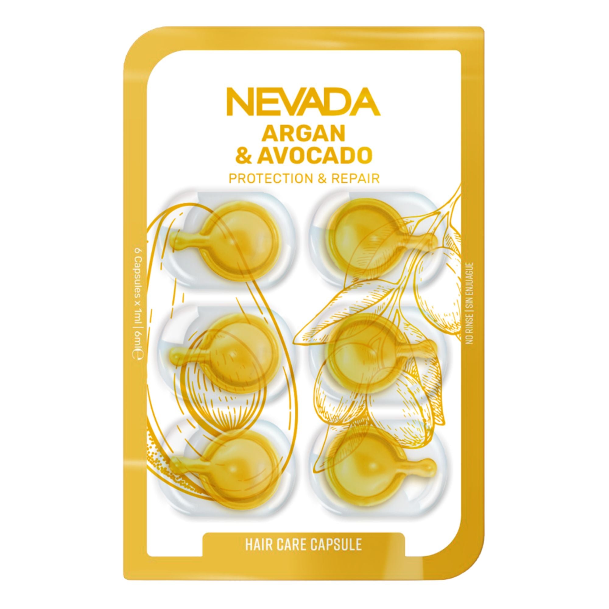 Ampollas Capilares Argan y Palta Nevada 6 Capsulas - AU191