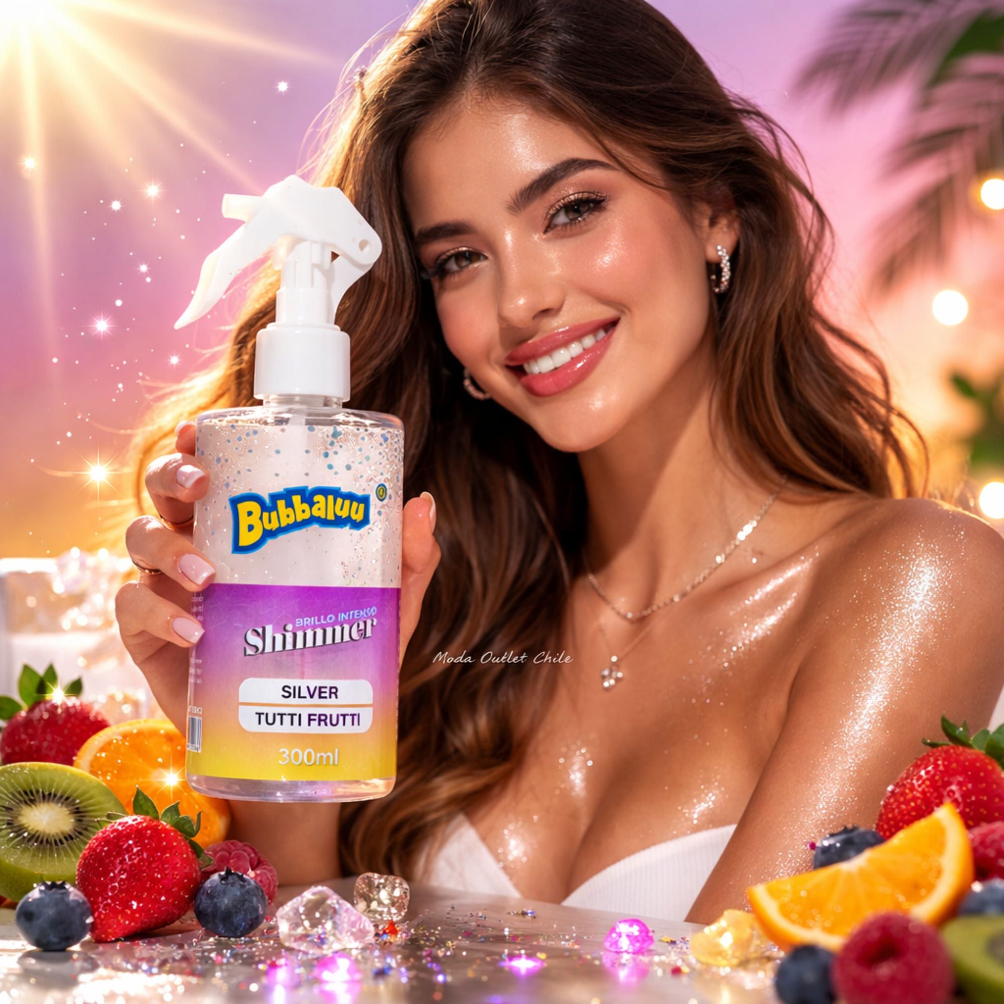 Brillo Corporal Multiuso Bubbaluu 300 ML - SILVER