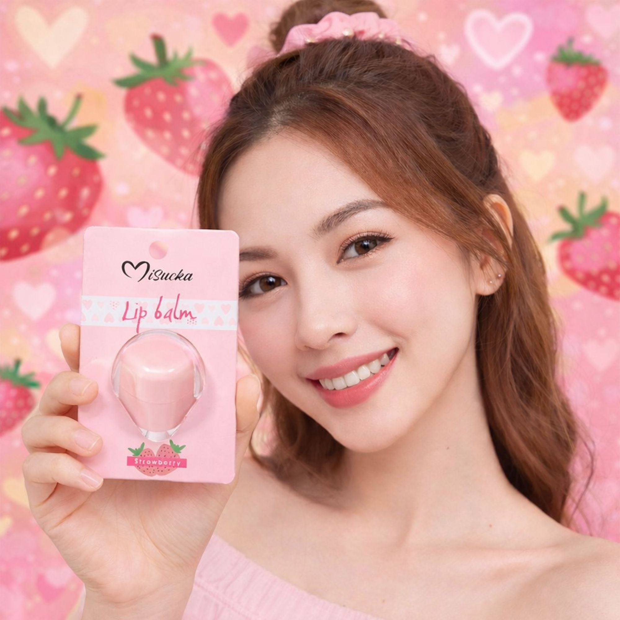Balsamo Labial de Misucka 7g - Strawberry