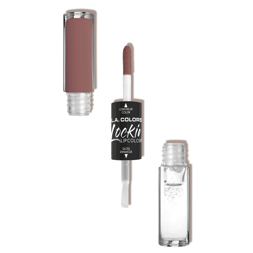 Labial Lockin Duo de Larga Duración Matte, Incluye Brillo - 368 Provocative L.A. COLORS Cosmeticos-skincare