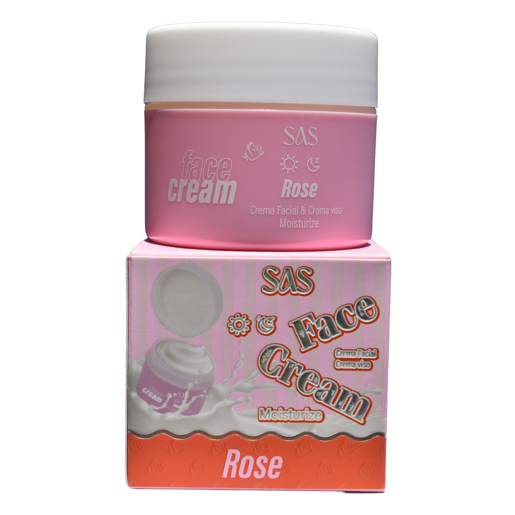 Crema Facial SAS Cosmetics con Estracto de Rosas 38g - SAH191 - ROSE