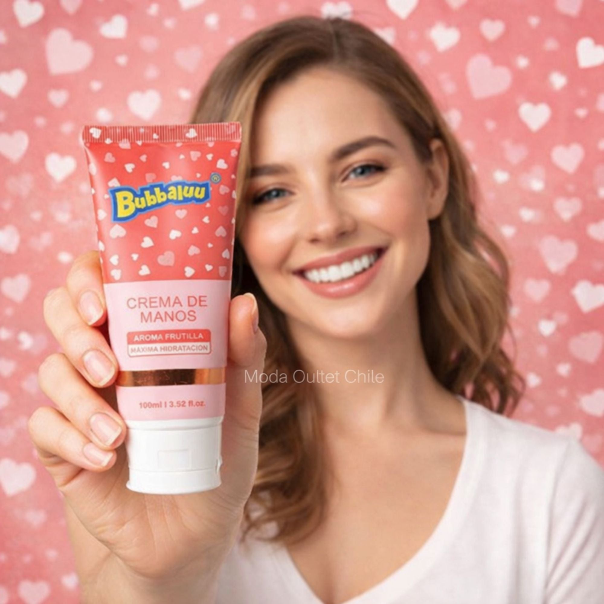 Crema de Manos Bubbaluu 100 Ml - Aroma Frutilla