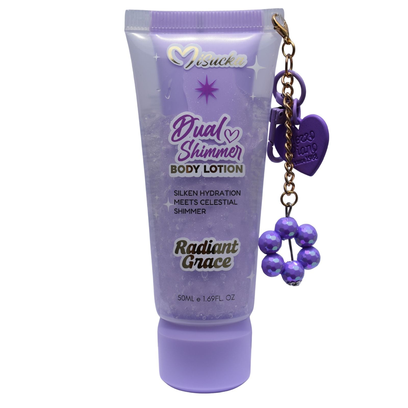 Locion Corporal Colgante Duo con Brillo de Misucka 50 Ml - Radiant Grace
