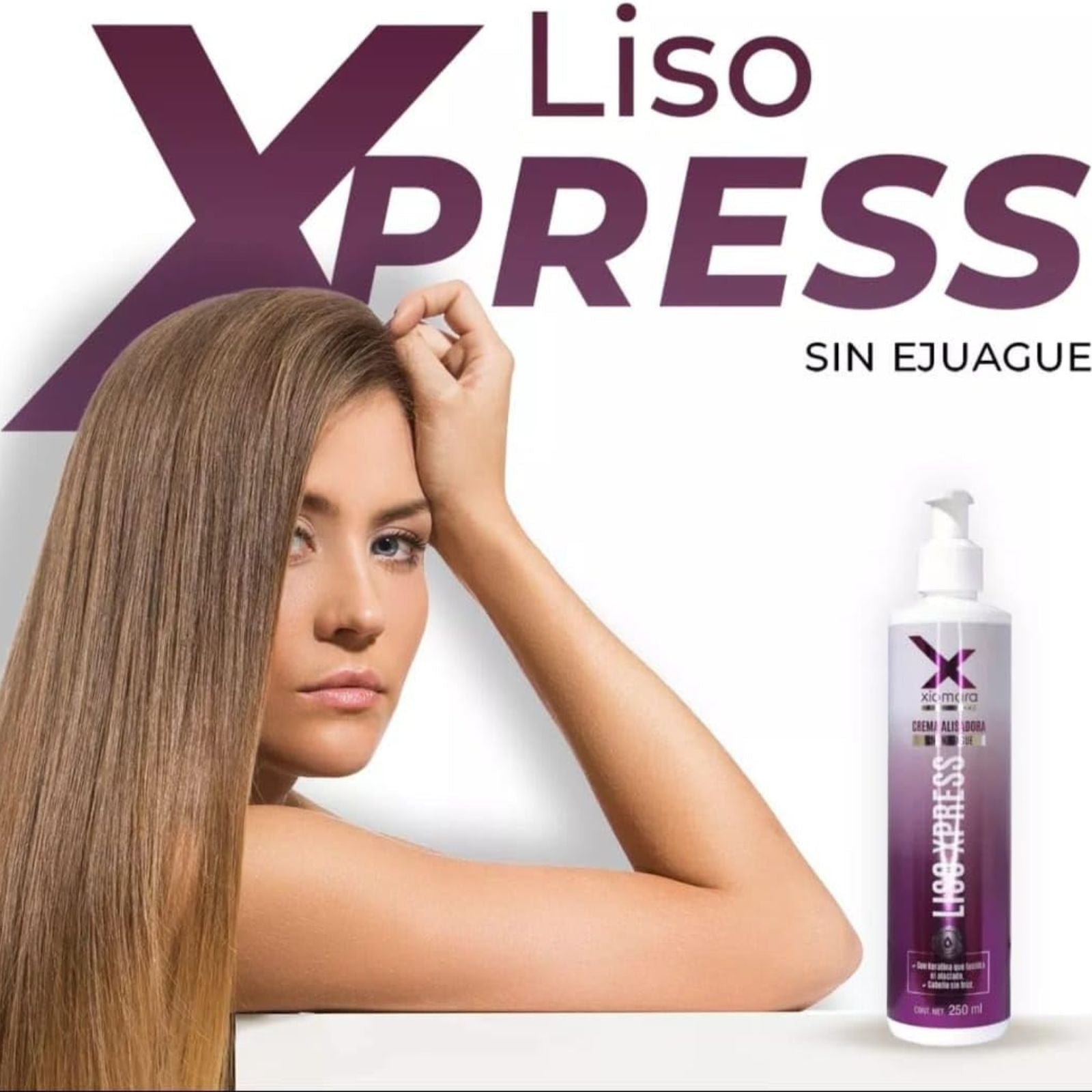 Crema-Alisadora-Sin-Enjuague-Xiomara-Professional-250ml