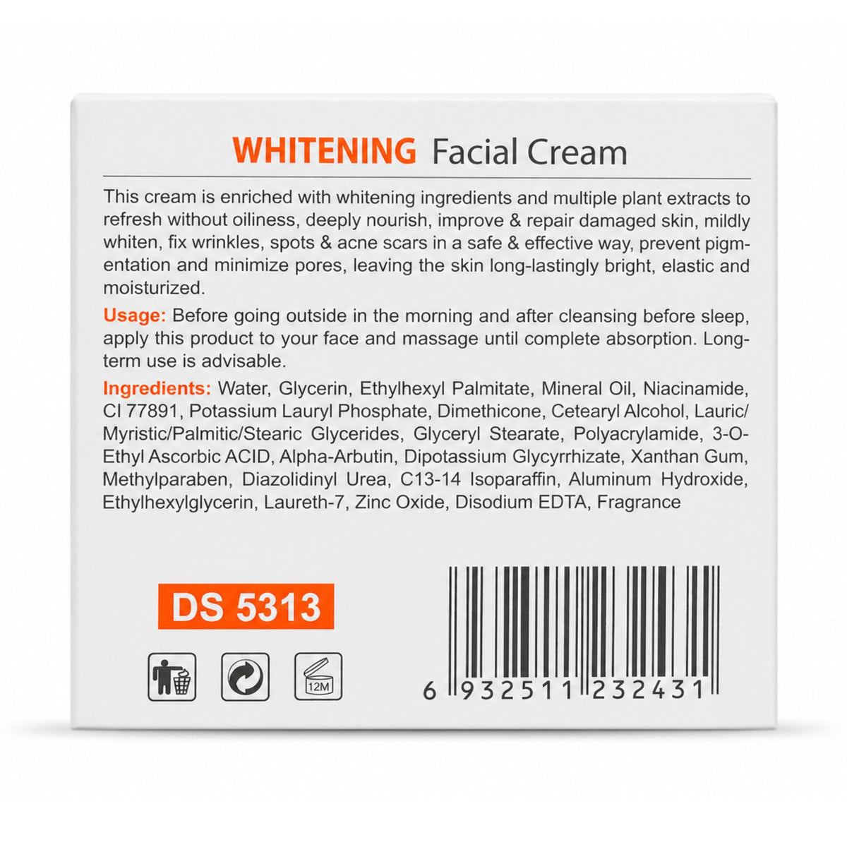 Crema Facial Iluminadora Disaar 120 g Vitamina C
