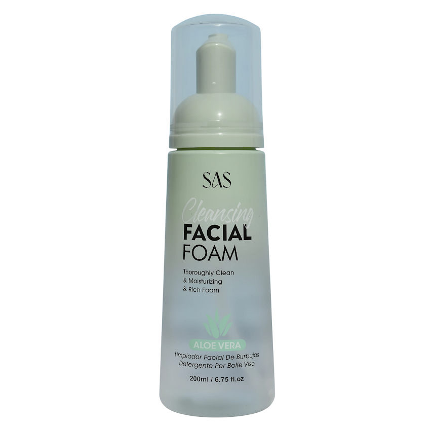 Espuma Limpiadora Facial SAS Cosmetics Cleansing - Aleo Vera SAS COSMETICS Cosmeticos-skincare