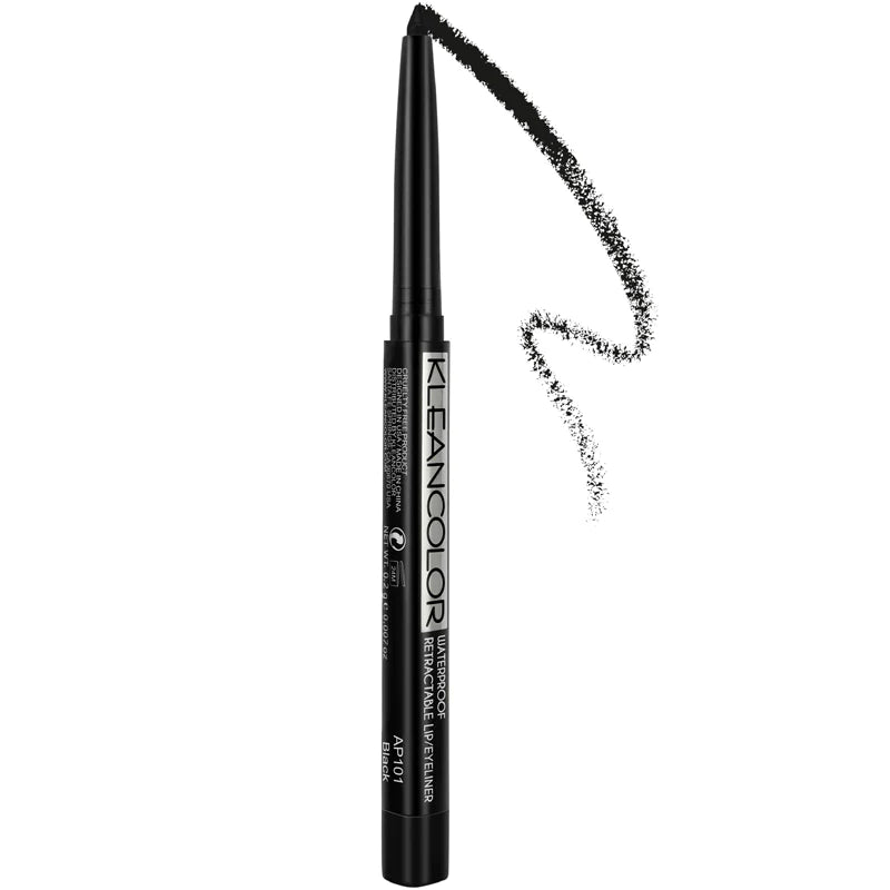 DELINEADOR RETRACTIL KLEANCOLOR - COLOR NEGRO A PRUEBA DE AGUA KLEANCOLOR Cosmeticos-skincare