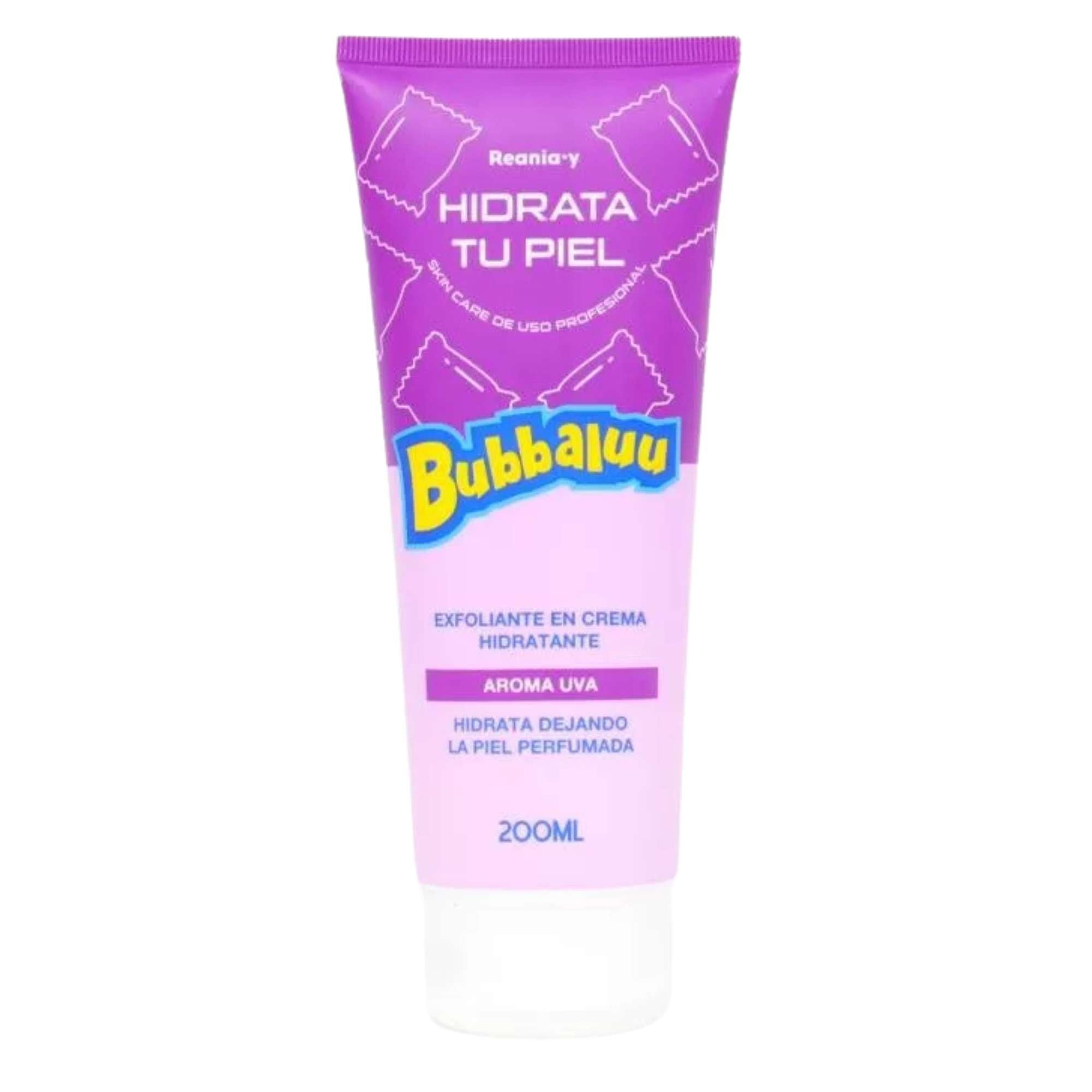 Exfoliante en Crema Hidratante Bubbaluu - FT-1801 - AROMA UVA - 200 ml
