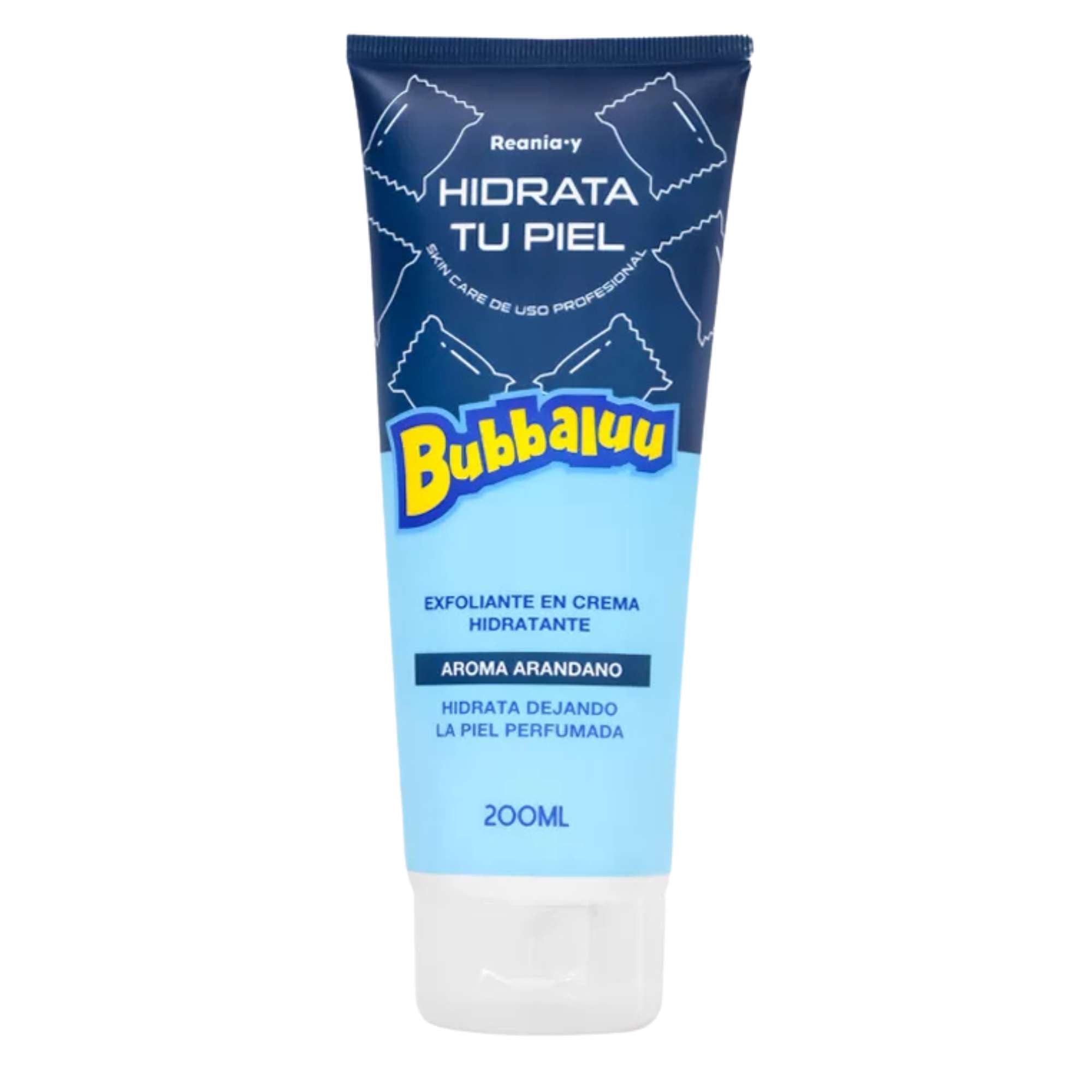 Exfoliante en Crema Hidratante Bubbaluu - FT-1828 - AROMA ARANDANO - 200 ml.