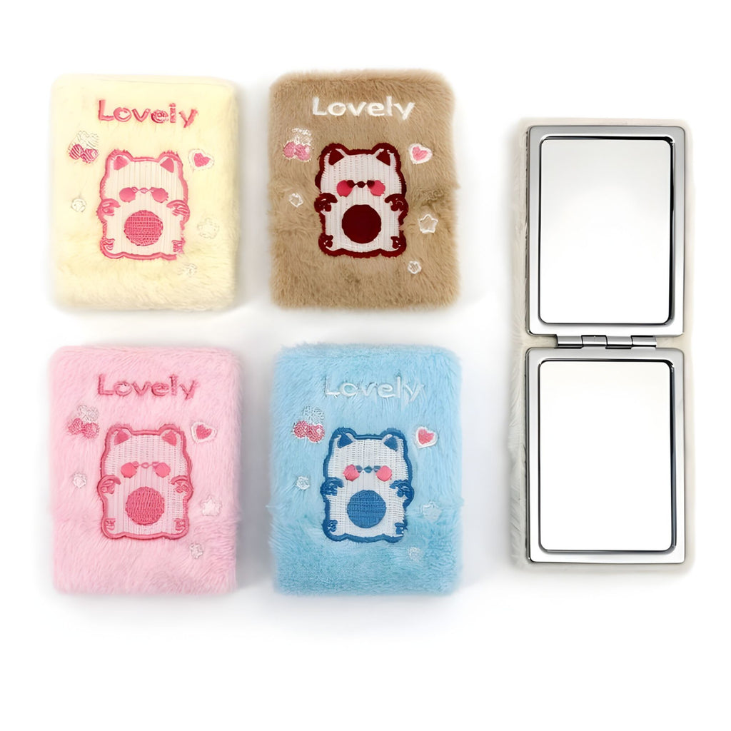 Espejo de Cartera 2 en 1 Diseño Osito Peluche Kawaii (Colores Surtidos) - AU86