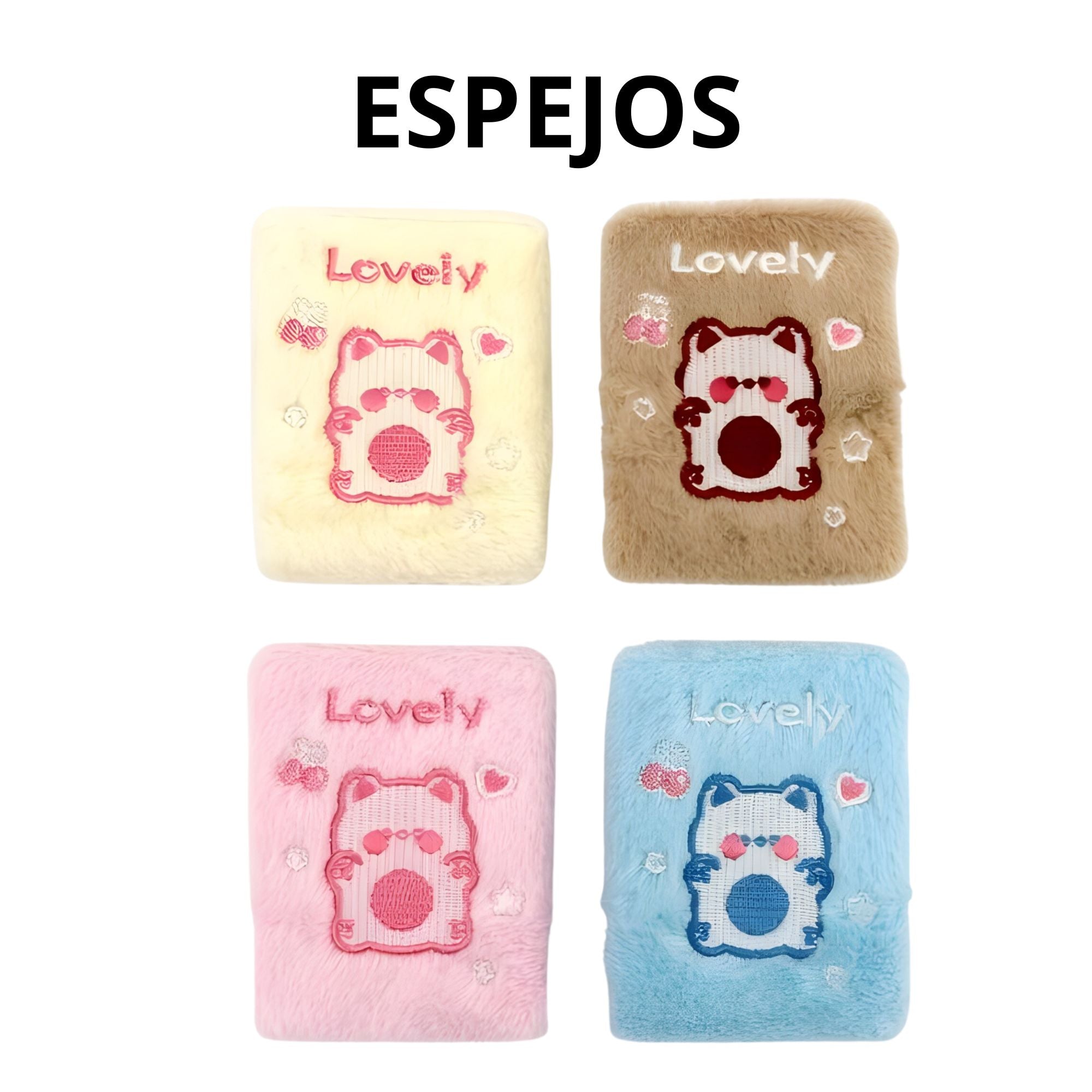 Espejo de Cartera 2 en 1 Diseño Osito Peluche Kawaii (Colores Surtidos) - AU86