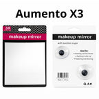 Espejo de Maquillaje Cuadrado con Aumento X3 - AU100