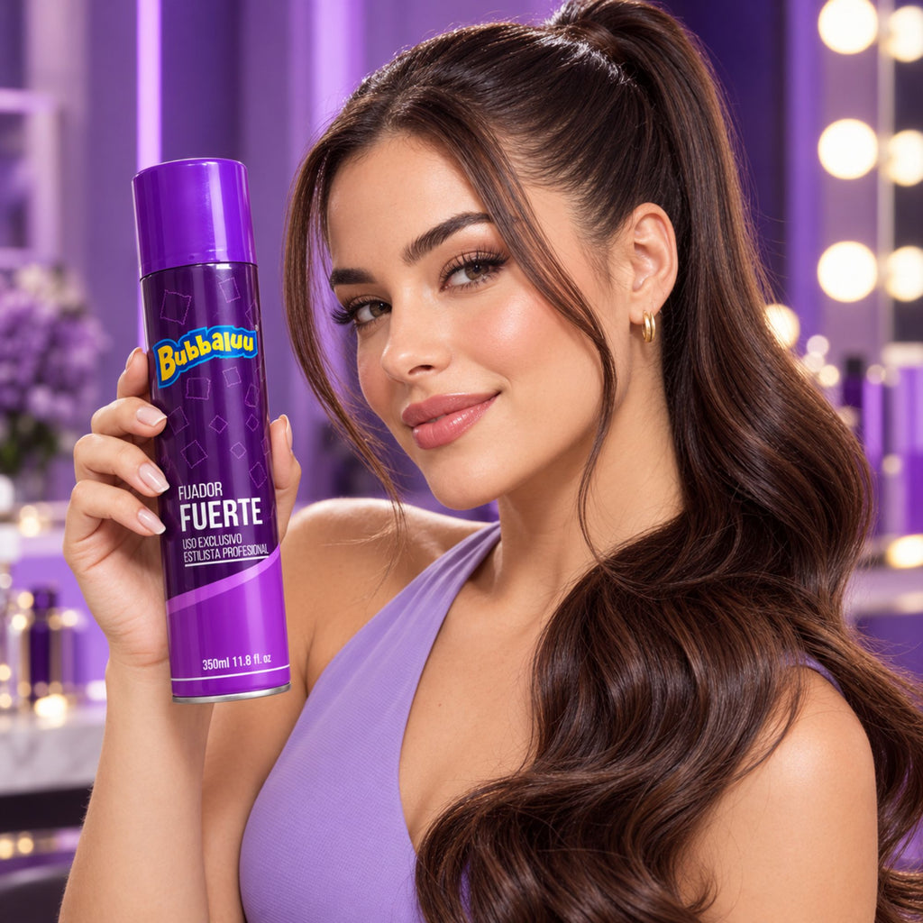 Fijador Capilar Bubbaluu Fijacion Fuerte 350 ml - FT2744