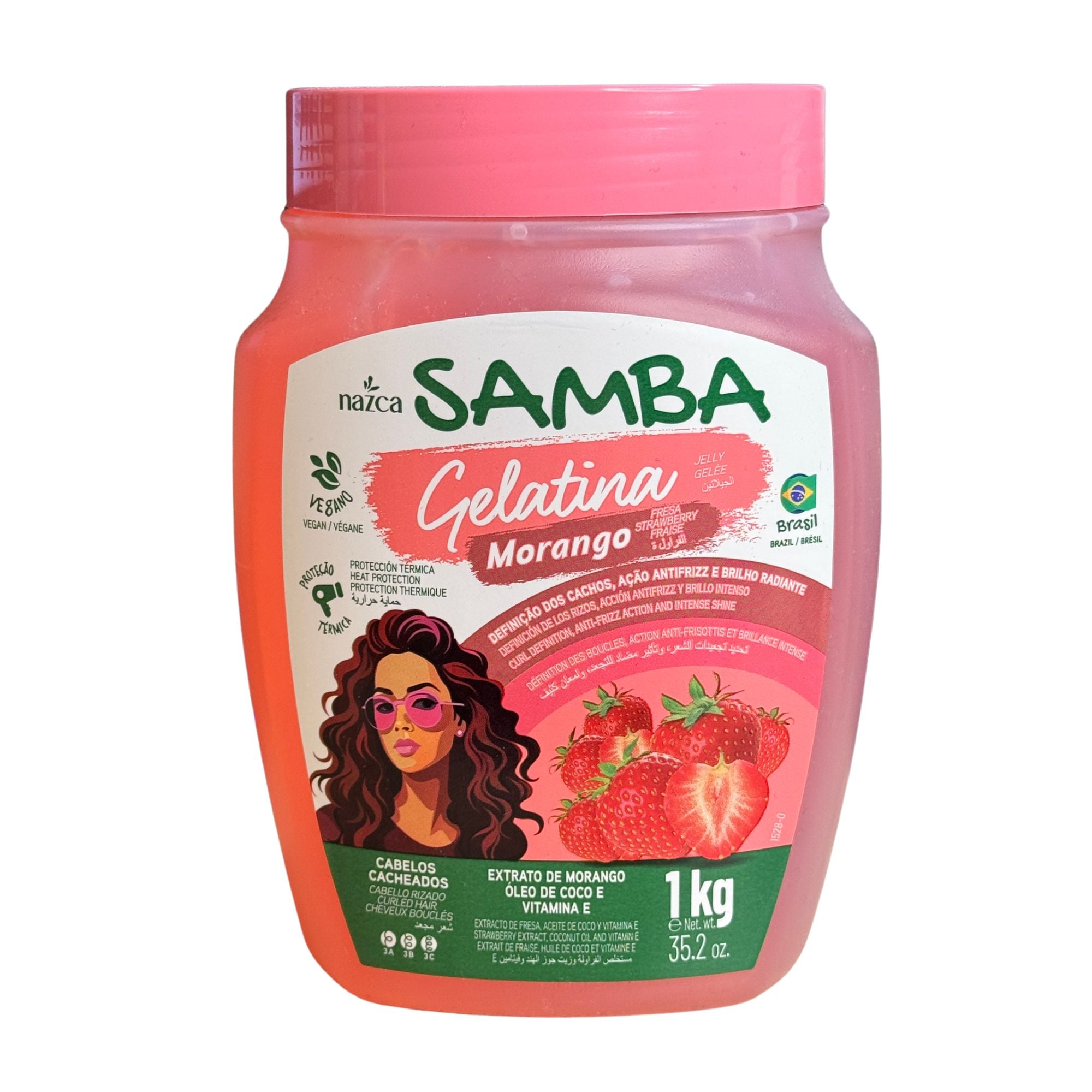 Gelatina Capilar Samba 1 Kilo - Melancia
