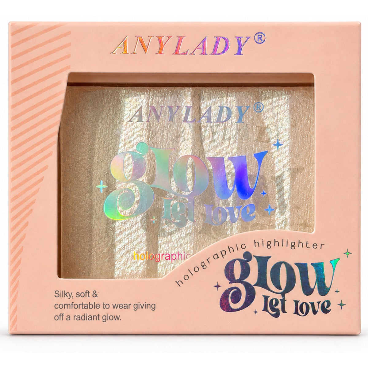 Iluminador Facial Holografico AnyLady Glow Let Love 2614 - Tono 2