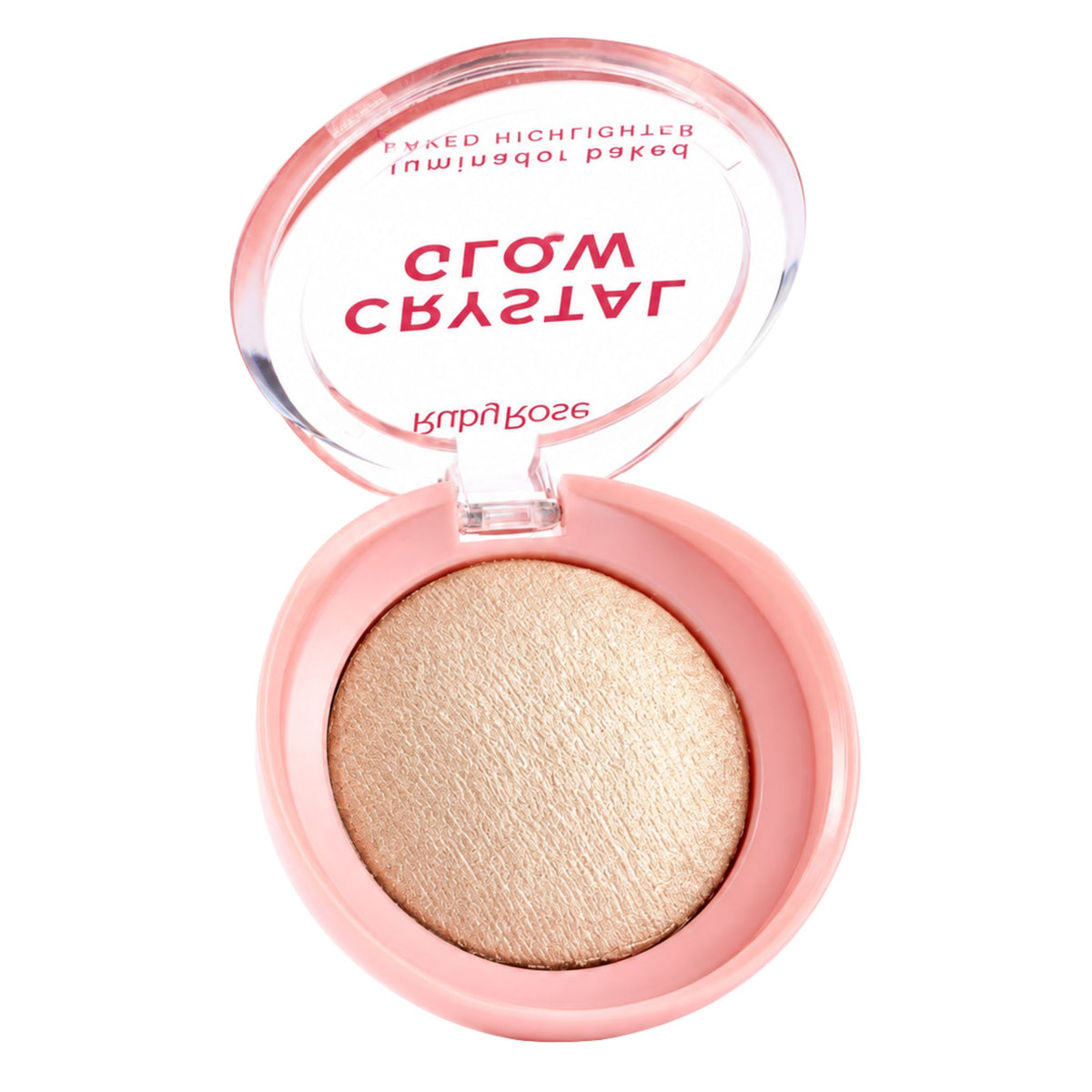 Iluminador Ruby Rose Crystal Glow Baked Acabado Luminoso - Cherry red 5000