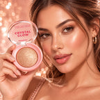 Iluminador Ruby Rose Crystal Glow Baked Acabado Luminoso - Opal shine 4000