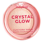 Iluminador Ruby Rose Crystal Glow Baked Acabado Luminoso - Pink Champagne 6000