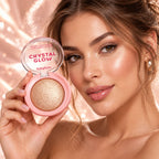 Iluminador Ruby Rose Crystal Glow Baked Acabado Luminoso - Pink Champagne 6000