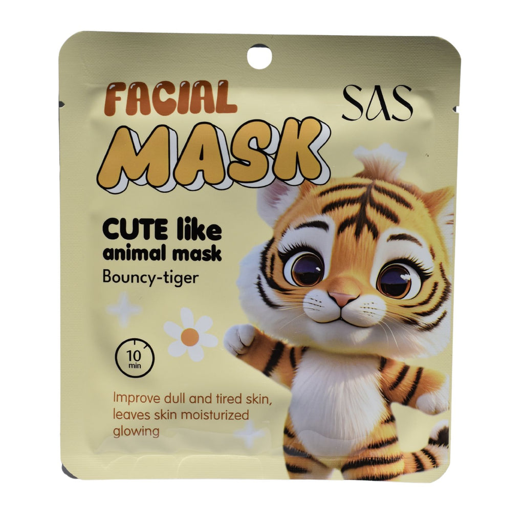 Mascarilla Facial SAS Cosmetics - SAH219-2 - BOUNCY TIGER
