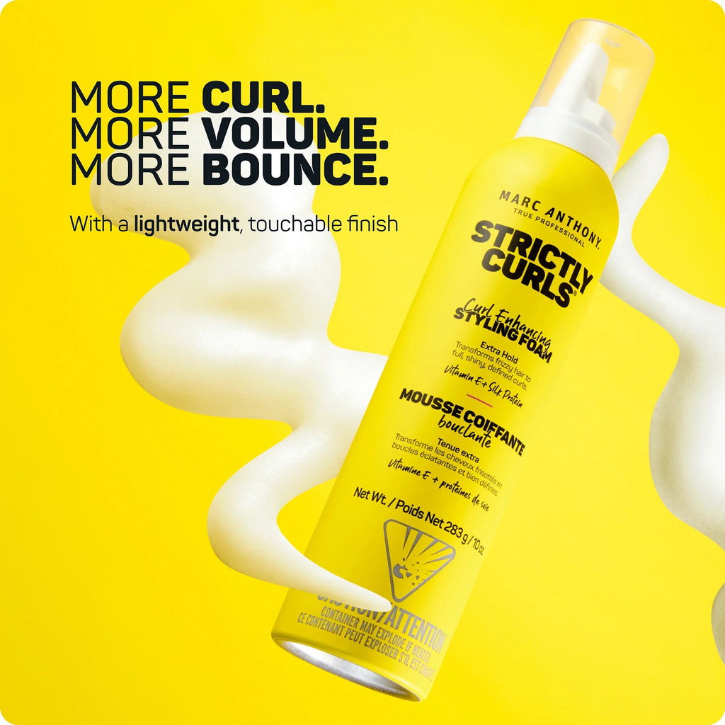 Mousse Coiffante Strictly Curls Vitamin E + Proteínas - MARC ANTHONY