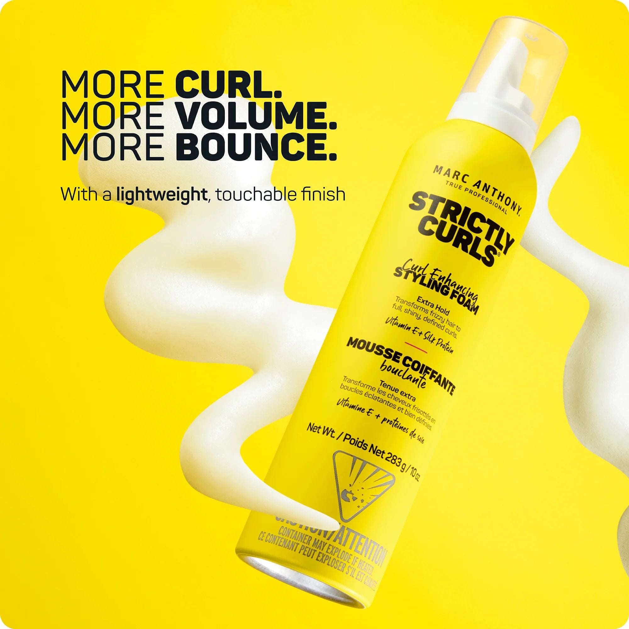 Mousse Coiffante Strictly Curls Vitamin E + Proteínas - MARC ANTHONY