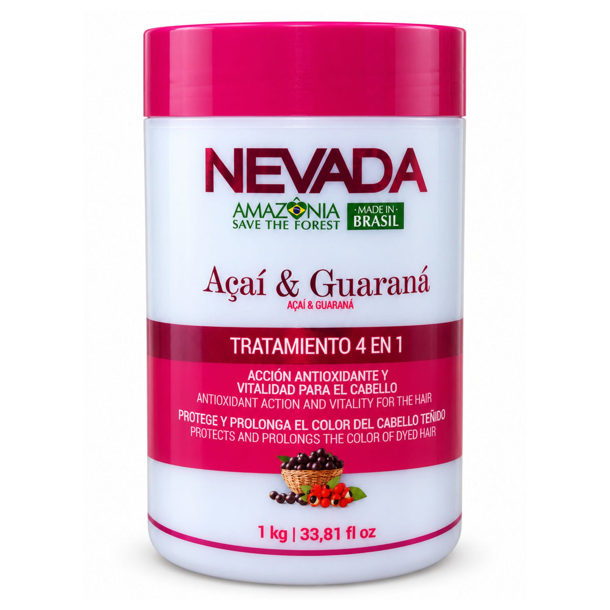 Mascarilla Capilar Nevada 4 en 1 Acai y Guarana 1 kg