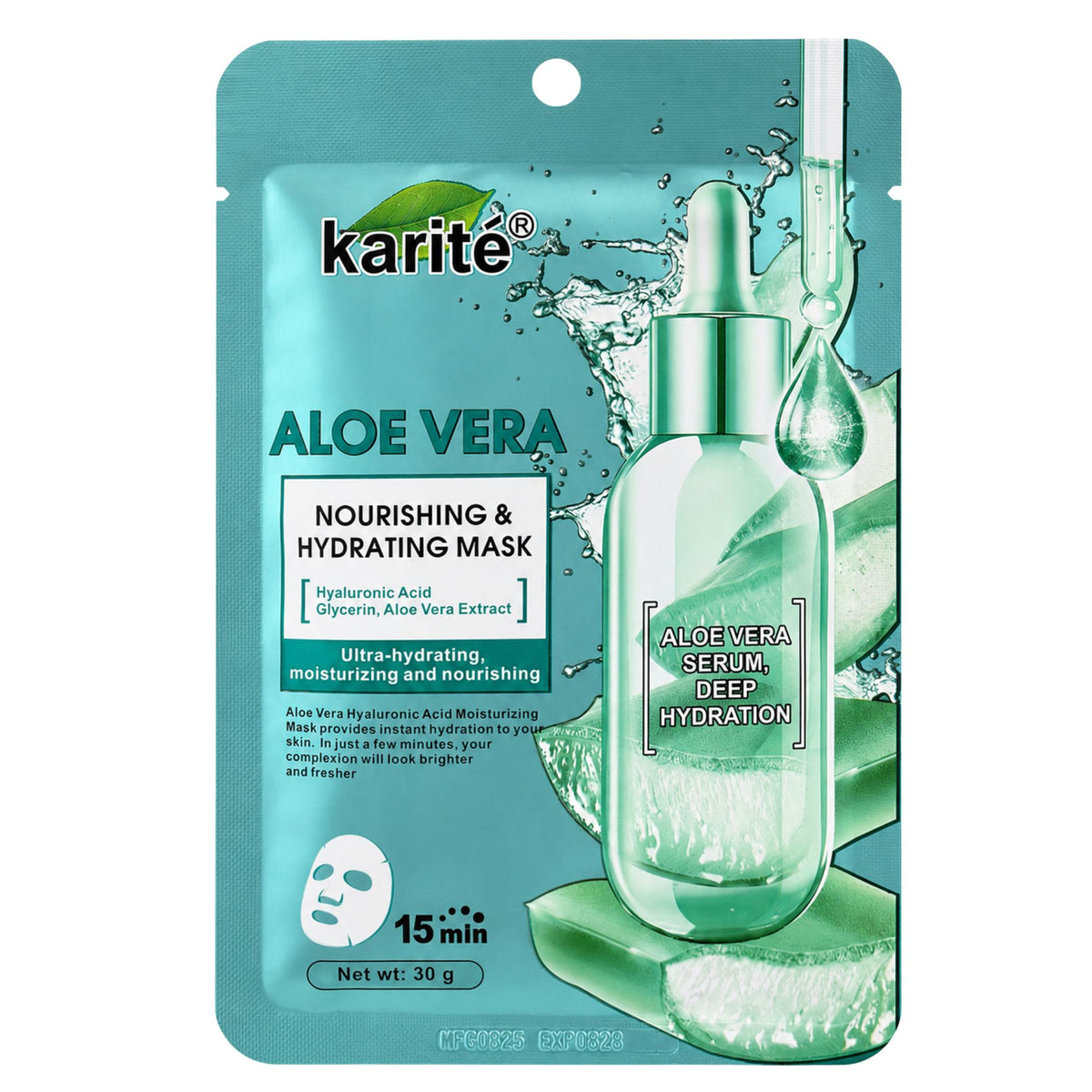 Mascarilla Facial Karite 30 g - Aloe Vera.