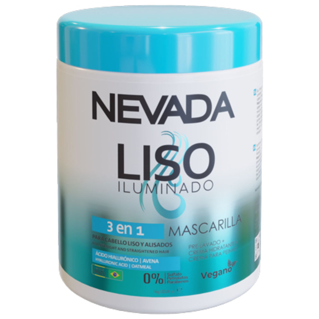 Mascarilla Capilar 3 en 1 NEVADA Liso Iluminado - 1 KG