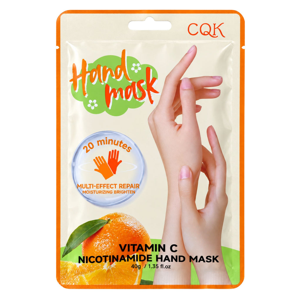 Mascarilla para Manos CQK con Niacinamida 40 g - Vitamina C.