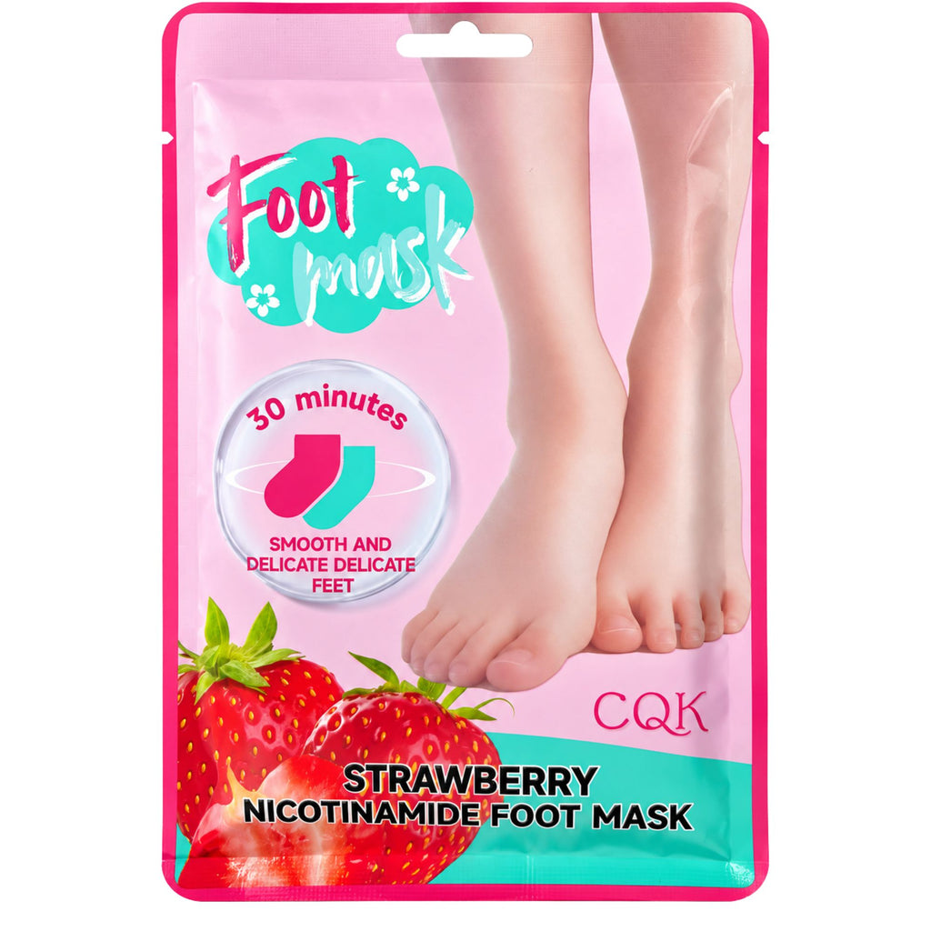 Mascarilla para Pies CQK con Niacinamida 40 g - Frutilla